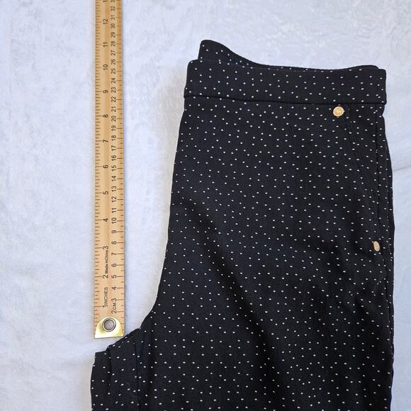 Anne Klein Black White Polka Dot Career Wear Pants Dressy Size 8 Business - Picture 9 of 10